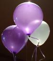 fun purple balloons